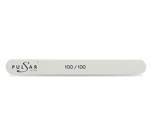 P.FMN 4-100/100 Пилка маникюрная прямая узкая белая