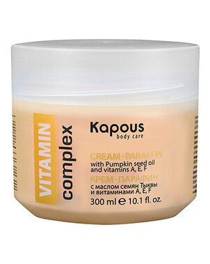 Крем-парафин «VITAMIN complex» с маслом семян Тыквы и витаминами A, E, F Kapous, 300 мл