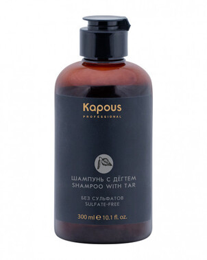 Беcсульфатный шампунь для волос с Дёгтем KAPOUS 300 мл