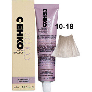 Крем-краска для волос C:EHKO 10/18 Ультра-светлый блондин жемчужно-фиолетовый Color Explosion 60 мл