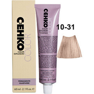Крем-краска для волос C:EHKO 10/31 Ультра-светлый золотисто-жемчужный блондин Color Explosion 60 мл