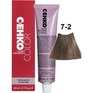 Крем-краска для волос C:EHKO 7/2 Пепельный блондин Color Explosion 60 мл