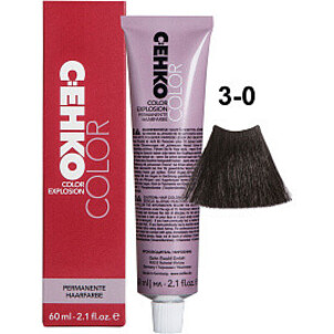 Крем-краска для волос C:EHKO 3/0 Темно-коричневый Color Explosion 60 мл
